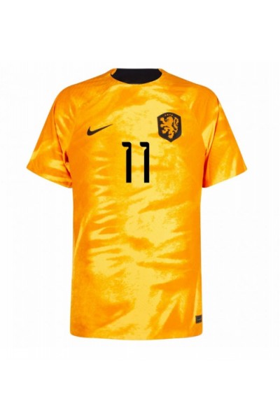 Fotbalové Dres Holandsko Steven Berghuis #11 Domácí Oblečení MS 2022 Krátký Rukáv